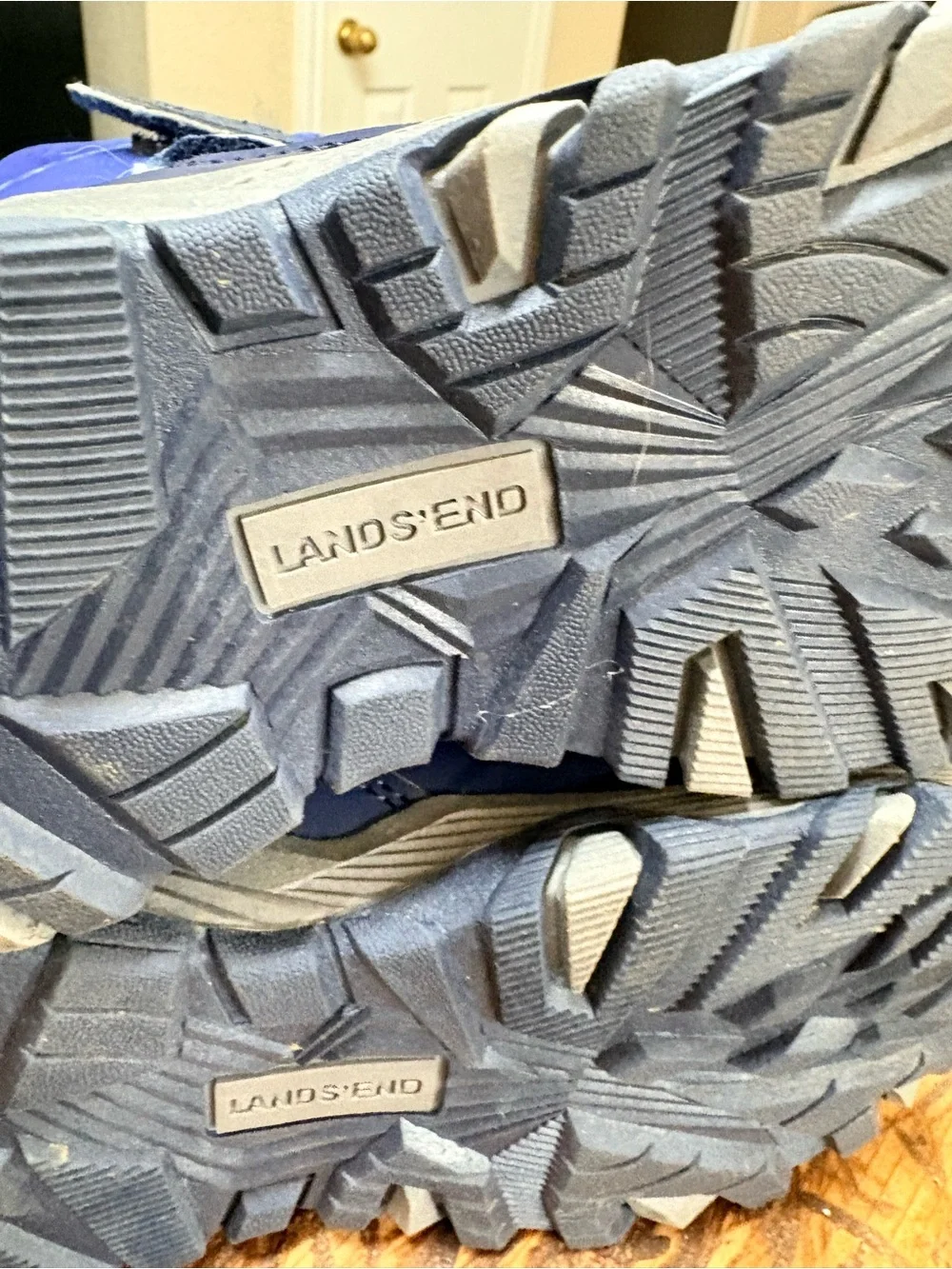 Lands' End Snow Flurry Insulated Royal Blue Waterproof Snow Boots Sz 11 Toddler